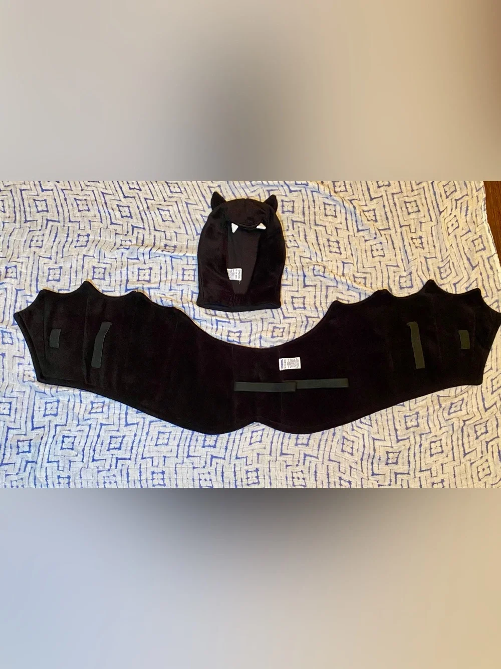 EUC Vintage 18-24M Gymboree Black Bat Costume Hood and Wings